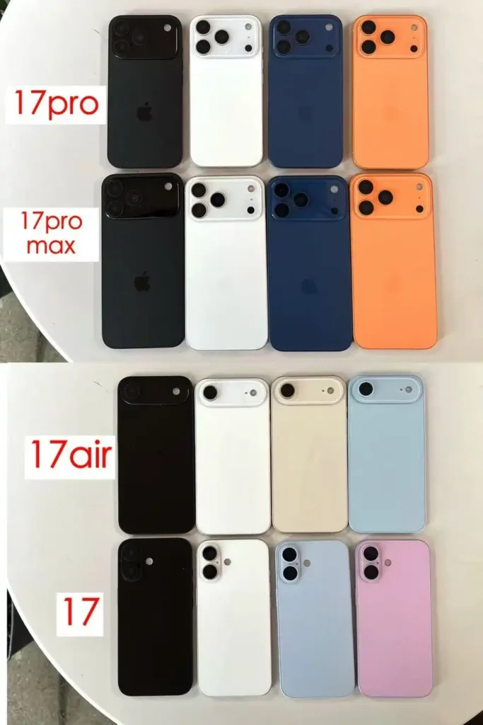 iPhone 17 Series Colors Leak